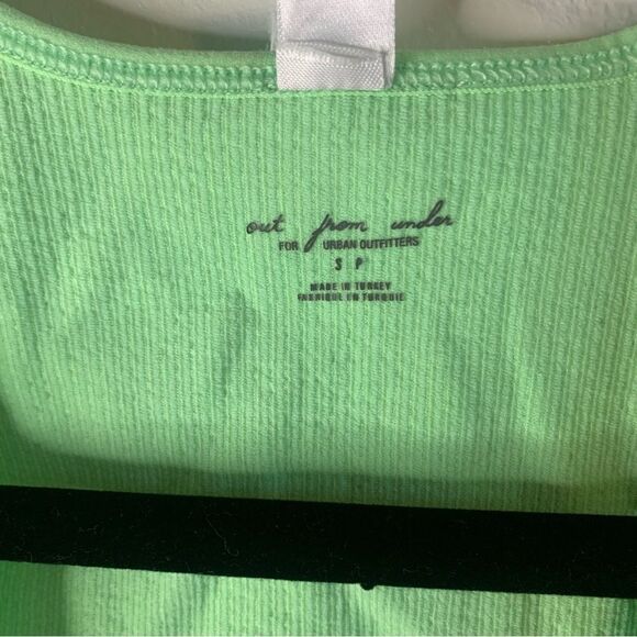 UO Out From Under Green Hailey Seamless Plunge Bra Top Size Small - Picture 4 of 7